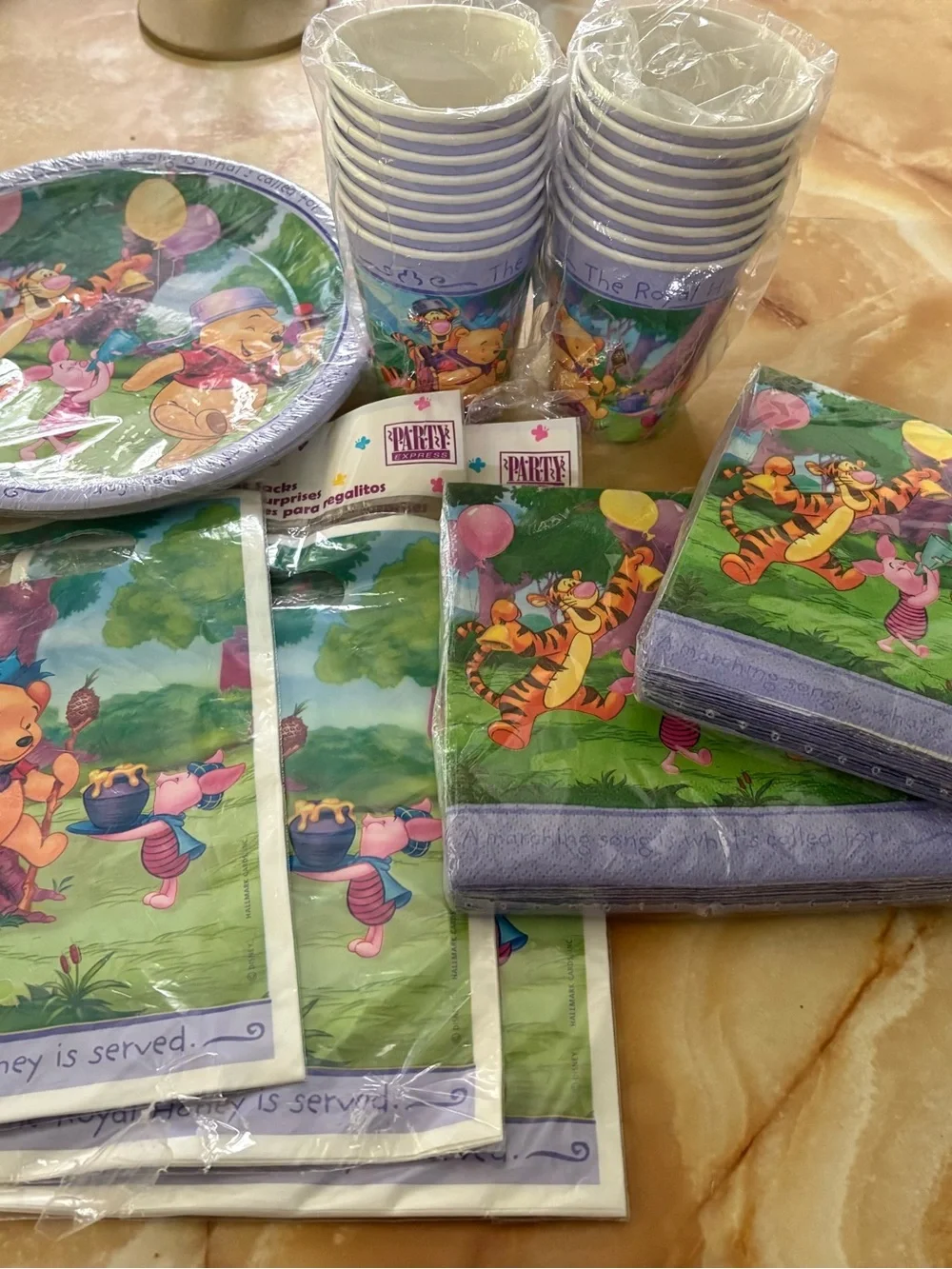 Huge Vintage Disney Winnie The Pooh Party Supplies Lot NOS Wilton Hallmark Rare